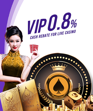 Live Casino VIP 0.8% Cash Rebate